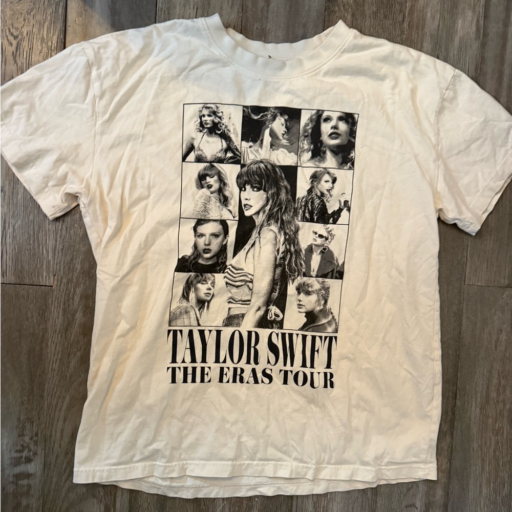 Taylor Swift White Short Sleeve T-Shirt The Eras Tour